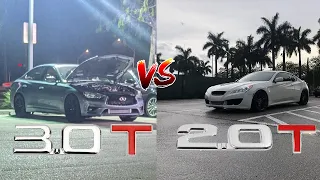 Infiniti Q50 vs Hyundai Genesis Coupe 2.0t