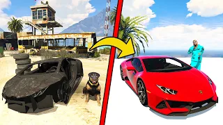 FRANKLIN FIXING RARE BROKEN SUPERCARS in GTA 5 with BOB & CHOP! (GTA V #10)