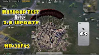 iPhone 6s PUBG Hotdrop Test After 2.6 Update | HD+30FPS Gameplay | 2GB+32GB | Lag or Framedrops?