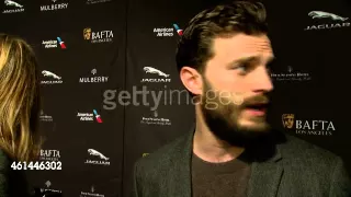January 10th, 2015 - JAMIE DORNAN at BAFTA Tea Party - INTERVIEW