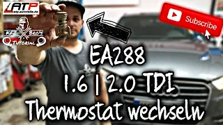 Vw Seat Skoda Audi A3 8v CRBC EA288 1.6 | 2.0 TDI Thermostat wechseln | Thermostat replacement