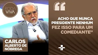 Carlos Alberto de Nóbrega relembra piadas com Lula e Bolsonaro e cita homenagem de ex-presidente