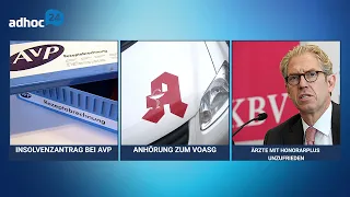 AvP-Insolvenz / VOASG-Anhörung / Ärztehonorar | adhoc24 vom 16.09.2020