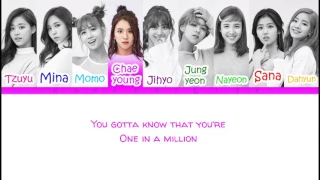 TWICE '1 in a million' Color Coded Lyrics [Han|Rom|Eng]
