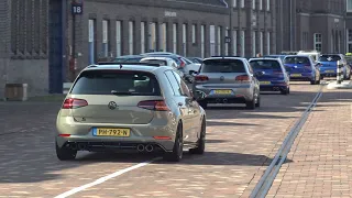 VW Golf GTi/R Meeting Arriving - 6R, 7R, R36, 7 GTI, 5 GTi Etc - Crazy Pops and Bangs + Police!