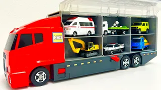 13 Type Tomica Cars ☆ Tomica opening and put in big Okatazuke convoy