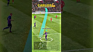 Roberto Carlos tried from half of the pitch 😱 #efootball2023 #pes2021 #efootball