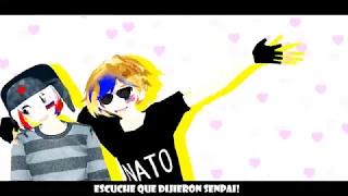 MMD :: CountryHumans - ''NOTICE ME SENPAI'' - Russia and USA