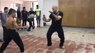 Wingchun  VS Karate  Dijamin Seru Doan Bao Chau Vietnam And Master Pierre Francois Flores Canada