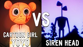 МУЛЬТЯШНАЯ ДЕВОЧКА ЙОЙО ПРОТИВ СИРЕНОГОЛОВОГО В МАЙНКРАФТ SIREN HEAD VS CARTOON GIRL YOYO MINECRAFT