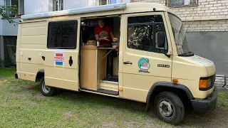 Mercedes 507D camper conversion.