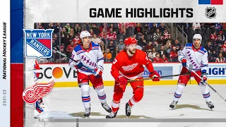 Rangers @ Red Wings 3/30 | NHL Highlights 2022