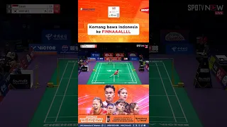 Komang Ayu Cahya Dewi MENANG, sehingga Indonesia berhasil lolos ke final Uber 2024! #bwf #badminton