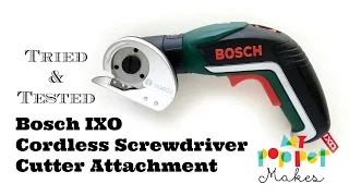 Bosch IXO Cordless Screwdriver Cutter Attachment in Action