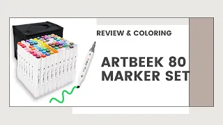 ArtBeek Alcohol Marker Review & Coloring In Creative Haven Rose Windows | Adult Coloring