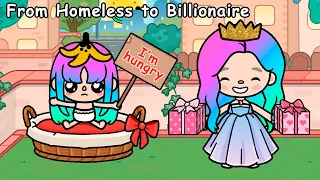 From Homeless to Billionaire 😭👸Compilation | Rainbow hair | Toca Boca | Toca Life Story