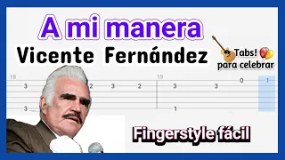 A MI MANERA (my way) Frank Sinatra -Tablatura guitarra clásica tutorial fingerstyle con Acordes