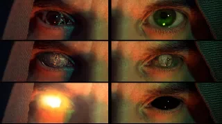 6 eye effects - After Effects tutorial  |  Bloody,  zombie, reptile, glowing, black and big eyes