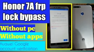 honor 7A frp bypass latest | huawei 7a aum-al20 frp bypass 2022