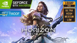 HORIZON ZERO DAWN - GTX 1660 SUPER - i5 11400F