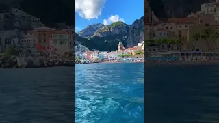 The best way to explore the #amalficoast by boat! Free tips link in comments! #visititaly #shortsyt