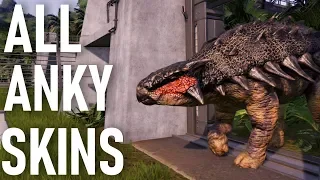 ALL ANKYLOSAURUS SKINS | Return to Jurassic Park | Jurassic World Evolution