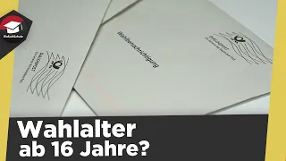 Wählen ab 16? - Wahlalter einfach erklärt - Bundestagswahl - Alles zum Wahlalter erfahren!