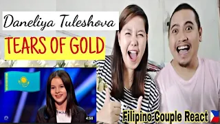 Filipino Couple First time to React Daneliya Tuleshova - " TEARS OF GOLD " | Reaction 🇰🇿 |