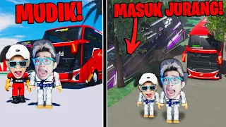 Kita Jadi Supir Bus Mudik Lebaran Lewat Jalur Tebing Extreme di Perkampungan Roblox! 8 WARGA T3w4s!!