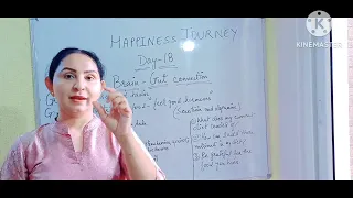 Happiness Journey Day 18.             Brain and Gut Connection