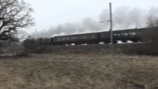 70013 Oliver Cromwell on the Lincolnshire Poacher 3/3/2012