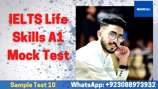 IELTS Life Skills A1 Sample Test 10 Complete │ Speaking and Listening │ Latest Test 2023 │ Mahid Ali