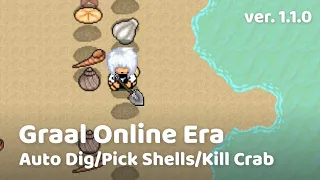 Graal Online Era — Auto Dig/Pick Shells/Kill Crab (ver. 1.1.0) [Bot]