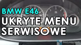 BMW E46 UKRYTE MENU SERWISOWE OBC UKRYTE FUNKCJE JAK WŁĄCZYĆ JAK WEJŚĆ PORADNIK