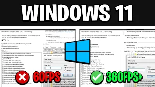 Windows 11 Optimization Guide - Best Settings for HIGH FPS & NO DELAY!