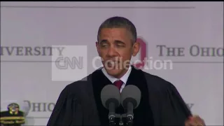 OBAMA AT OHIO STATE-NEGATIVE VOICES