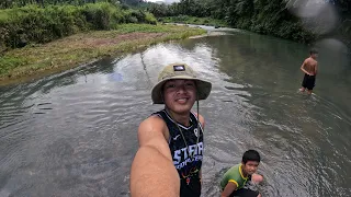 christmas break: quick swimming sa bao river with cousins |  san ignacio, kananga,leyte