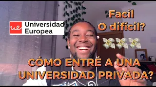 CÓMO LLEGUÉ A UNA PRIVADA? || UNIVERSIDAD EUROPEA📚