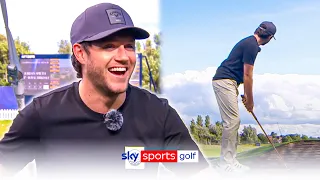 Can Niall Horan hit a golf ball EXACTLY 95 yards? 🤔