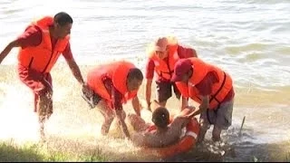 На Левобережном пляже Белгорода спасли двух детей