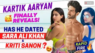 Kartik Aaryan Reveals! Has He DATED Sara Ali Khan & Kriti Sanon? Rapid Fire | Shehzada