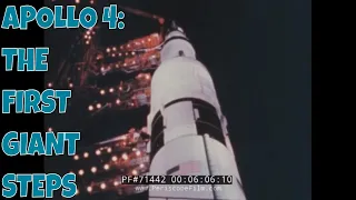 APOLLO 4: THE FIRST GIANT STEPS SATURN V ROCKET HISTORIC NASA FILM 71442