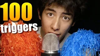 100 ASMR TRIGGERS IN 10 MINUTES CHALLENGE (4K)