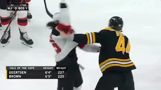 The only way to win over Boston fans, on your 1st shift for the Bruins