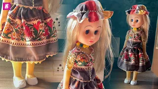 DIY: गुड़िया की ड्रेस बनान सीखें | Easy Doll Dress Making Tutorial (@khushikacrafts )