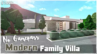 Bloxburg | No Gamepass Modern Family Villa || House Build [Roblox]