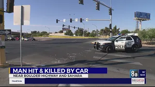 Boulder Highway closed for hours following fatal crash involving pedestrian