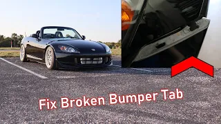 How to fix a broken bumper tab | Honda