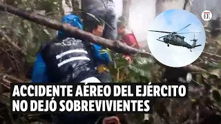 Accidente de un helicóptero del Ejército dejó nueve personas fallecidas | El Espectador