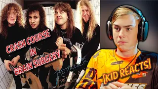 Gen Alpha Kid Reacts to METALLICA - Crash Course in Brain Surgery [Garage Days Rerevisited] #metal